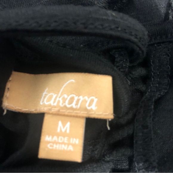 Takara Lace Up Tie Back Bell Sleeves Blouse Medium - Picture 3 of 6